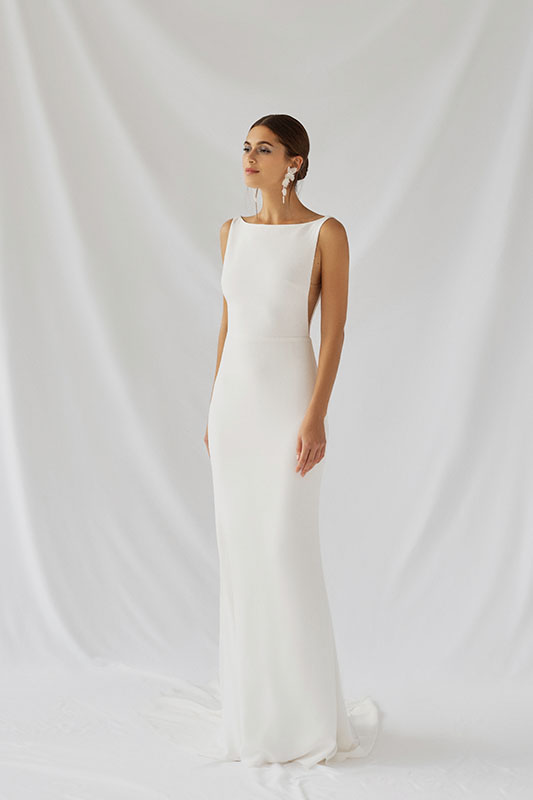Alexandra Grecco Viola Dress - White Satin Bridal Boutique Ottawa - Designer & Luxury Wedding Gown - Off the rack & custom order - Bridal Seamstress