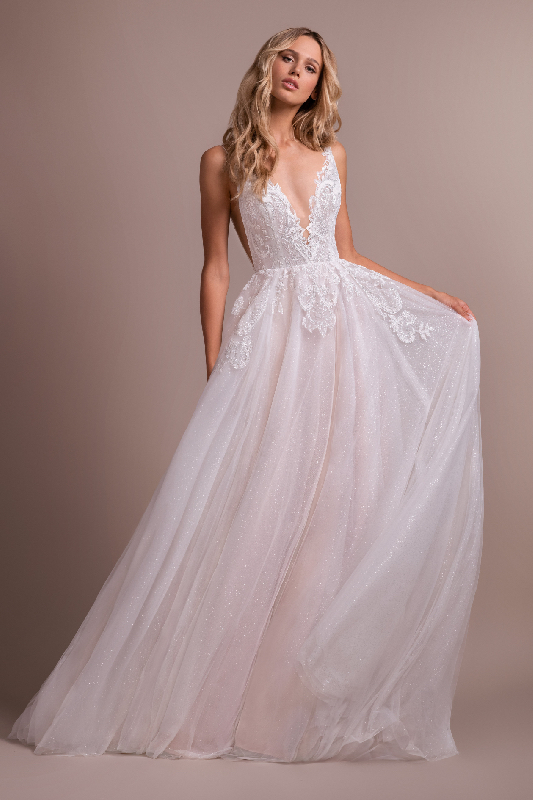 Hayley Paige Nash Dress - White Satin Bridal Boutique Ottawa - Designer & Luxury Wedding Gown - Off the rack & custom order - Bridal Seamstress