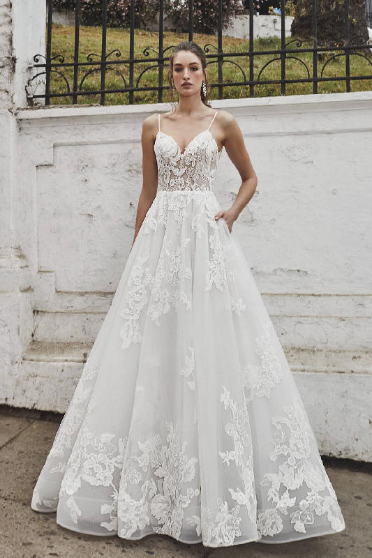 Calla Blanche Elena Dress - White Satin Bridal Boutique Ottawa - Designer & Luxury Wedding Gown - Off the rack & custom order - Bridal Seamstress
