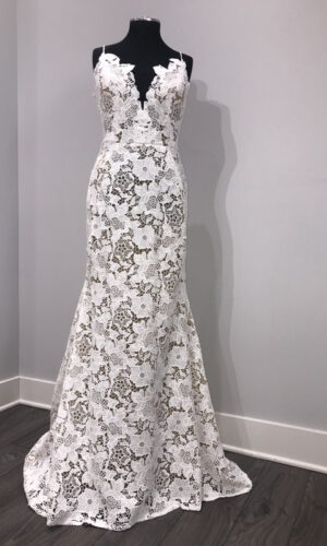 Cali Front Hayley Paige - White Satin Bridal Boutique Ottawa - Designer & Luxury Wedding Gown - Off the rack & custom order - Bridal Seamstress