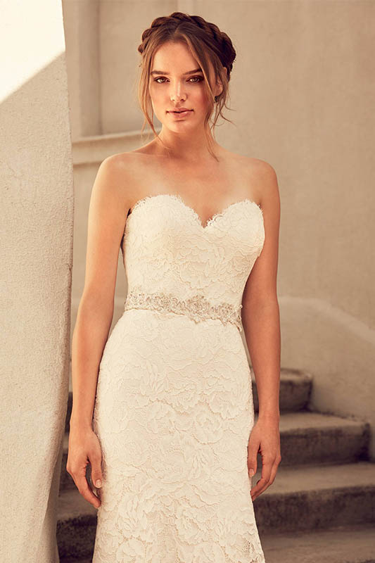 Paloma Blanca 2 - White Satin Bridal Boutique Ottawa - Designer & Luxury Wedding Gown - Off the rack & custom order - Bridal Seamstress